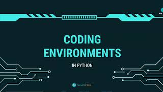 Python Tutorial 02 Python Coding Environments Jupyter Notebook Introduction