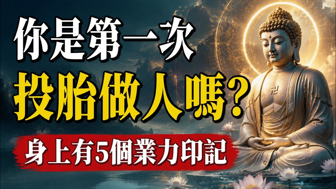 你真的是第一次投胎做人嗎?身上有這5個印記,代表你的靈魂大有來歷!#輪迴轉世 #阿賴耶識 #前世記憶 #老靈魂 #六道輪迴 #佛法 #靈性覺醒 #禪修 #出離心 #生命探索 #天道 #前世今生 縮圖