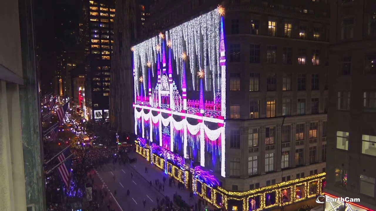 Saks Kicks Off Holiday Campaign with Window Displays & Light Show