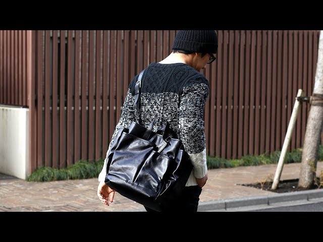 ボーデッサン(BEAU DESSIN) 2WAY レザー トートバッグ bde0032 - YouTube