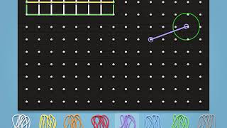 How to partition rectangles using the Geoboard app.