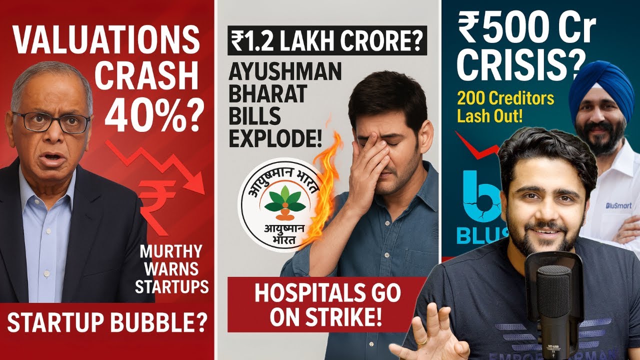 IPL Loses ₹1,500 Cr, BluSmart in ₹500 Cr Trouble, Narayana Murthy Warns on Startup Bubble,Adani Debt