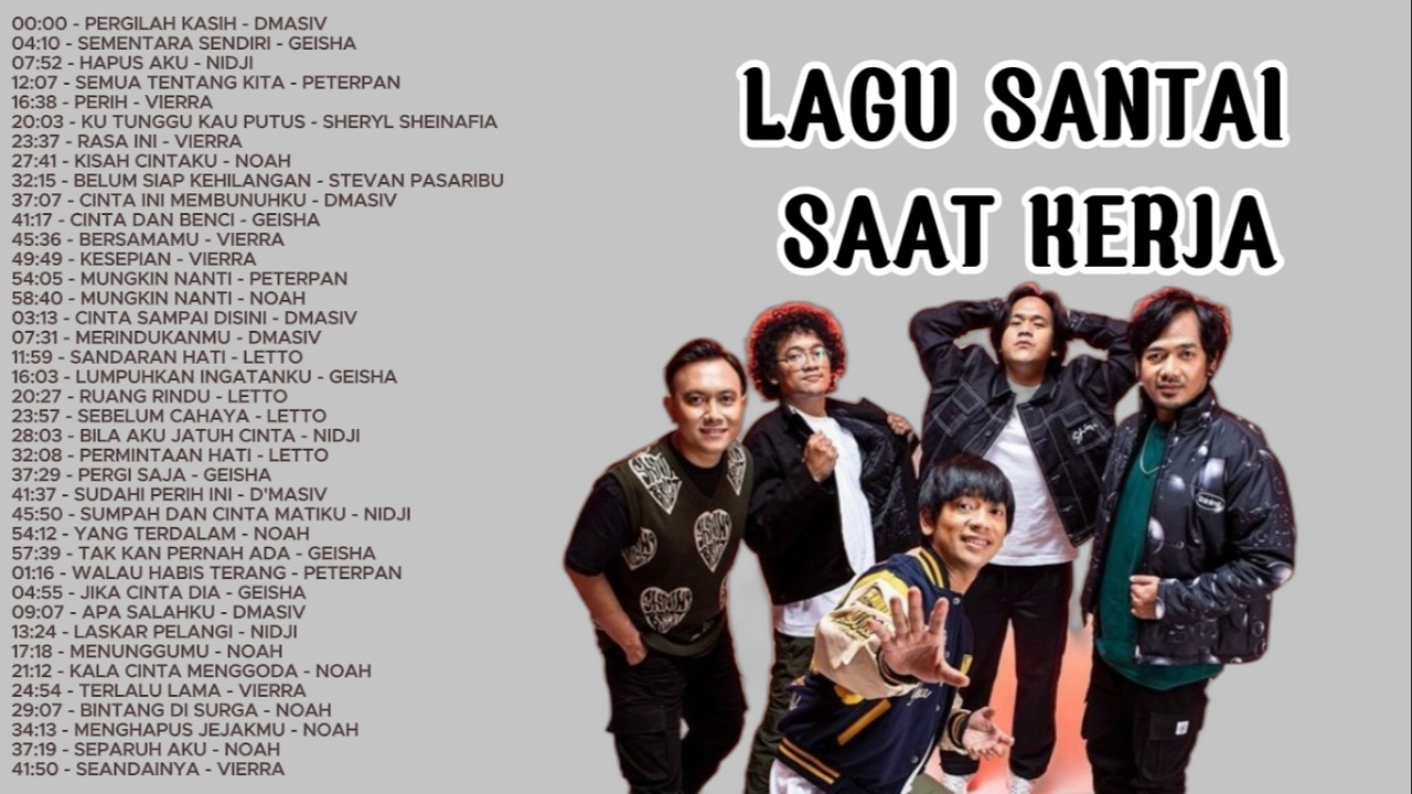 🎶Lagu Santai Pop Hits Indonesia💖☕DMasiv,Geisha,Nidji ,Peterpan