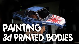 Trying a UNIQUE PAINT STYLE for 3D PRINTED BODIES