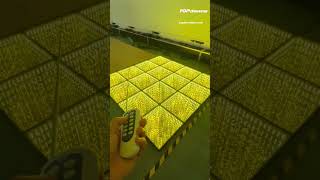 Set up in no time! Watch your 3D LED dance floor light up in a flash! ⚡ #LEDDanceFloor #Shorts #LED