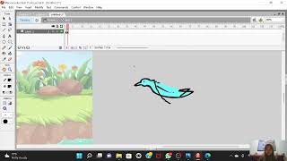 Assignment 1 | Animation Hummingbird on the Flower | Macromedia Flash