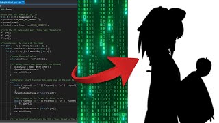 BAD APPLE!! but it's played in the code that generated this video