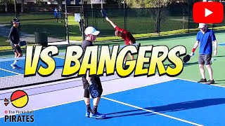 Pickleball Seniors Fighting Bangers (Seniors too)