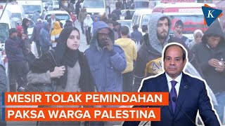 Mesir Tolak Pemindahan Warga Palestina, Upayakan Gencatan Senjata di Gaza