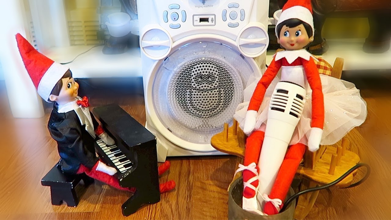 ELF ON THE SHELF DAY 10 2017 !! Karaoke time YouTube