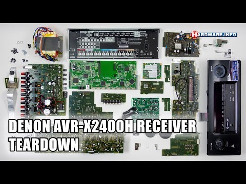 Denon AVR-X2400H surround receiver teardown - Hardware.Info TV (4K UHD)