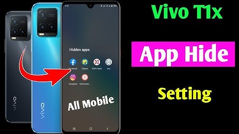 Vivo T1x app hide setting | vivo T1x me app hide kaise kare | how to hide apps in Vivo t1x