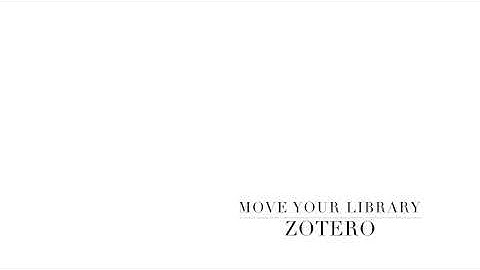 How to transfer your library to Zotero?