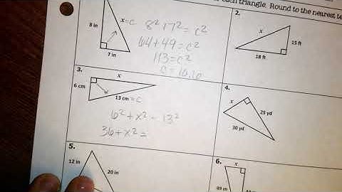 Unit 5: Pythagorean Theorem Review