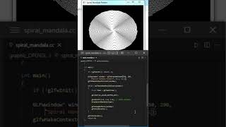 Rotating Mandala Pattern Draw using OpenGL C++ GLFW #cppprogramming#opengl#glfw#mandala