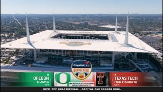 ESPN CFP Quarterfinal Intro - Orange Bowl | 5 Oregon vs 4 Texas Tech | 1/1/2026