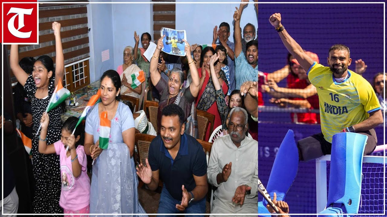 Celebrations at goalkeeper PR Sreejesh's home after India's bronze medal triumph at Olympics