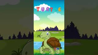 T is for Turtle 🐢| Letter Sound for T | #shorts #nurseryrhymes #phonics #kidslearning