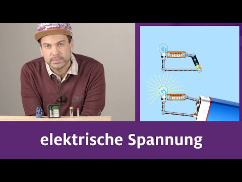 Die elektrische Spannung - Neues Erklärmodell! einfach und anschaulich  erklärt 