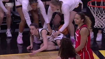 Caitlin Clark SHOVED DOWN, Back-To-Back INTENTIONAL Fouls By #10 Georgia Closing Out Loss To #2 Iowa