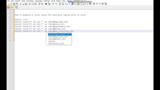 Multiple count query preparation in secs                   #sql tips