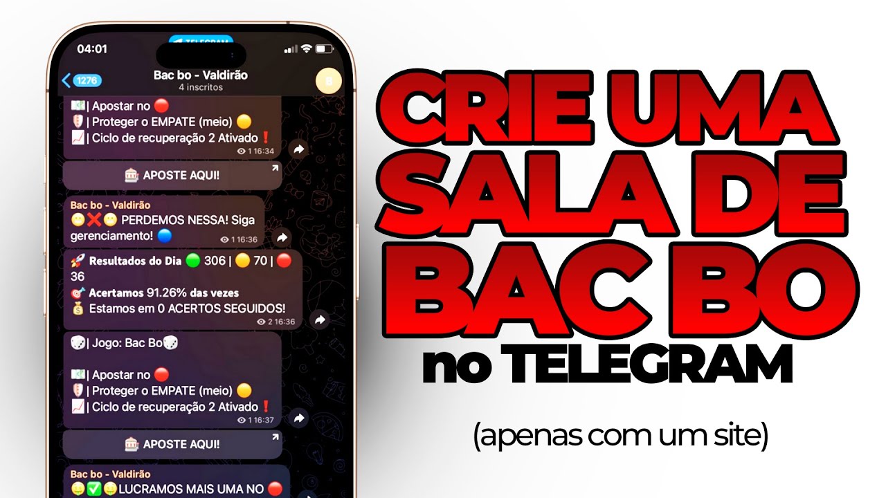 Crie uma sala de sinais automáticos no Telegram apenas com UM SITE!