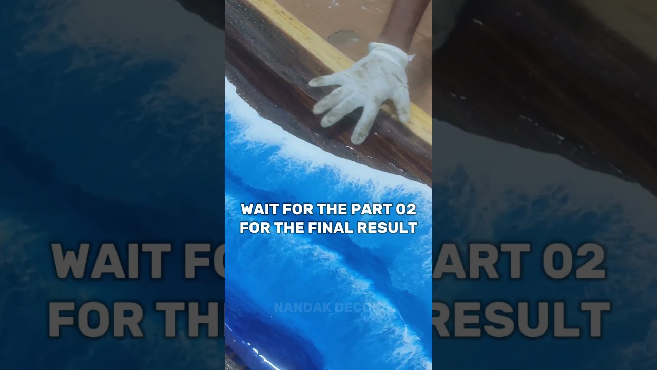 ⚠️Ocean Theme Epoxy dining table Making 😍 