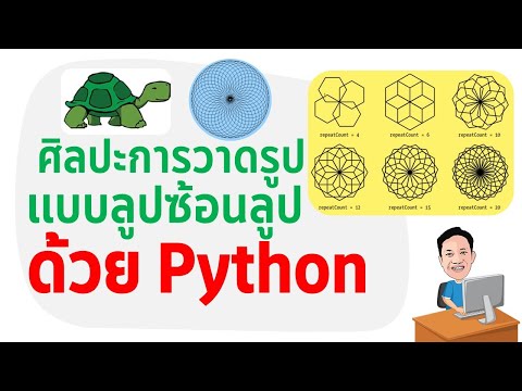 ศิลปะการวาดรูปแบบลูปซ้อนลูป ฝึกวาดรูปให้สนุกด้วย Python