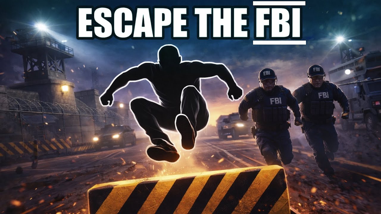 ESCAPE THE FBI RUN Immersive Interactive Warm Up | Chase at the Military Base | Viral Game