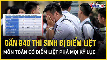 Phổ điểm thi THPT 2025: Gần 1000 điểm liệt trong đó môn toán phá vỡ mọi kỷ lục, gấp 10 lần năm ngoái