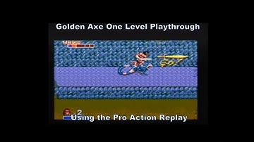 Golden Axe One Level Playthrough using the Pro Action Replay for the Master System :D #MasterSystem