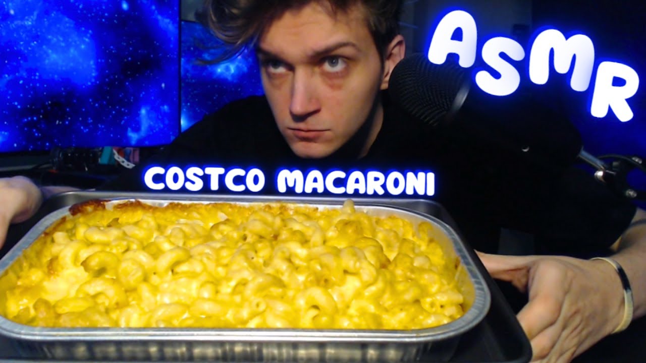 ASMR Eating Delicious Costco Macaroni (Stirring, Chewing Sounds, Whispering)