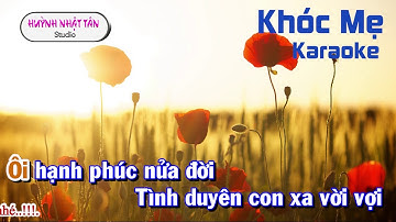 Karaoke Khóc Mẹ -Ca Sỹ HƯƠNG LAN