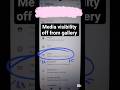 how to off Whatsapp media from gallery #youtubeshorts #shortvideos #viralvideos #tech