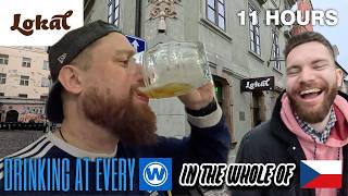 Drinking at every Lokál in Czech Republic in 1 day | Wetherspoons Česka republika 🇨🇿