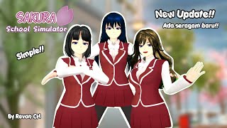 DI GAME SAKURA ADA SERAGAM BARU!?? || Tutorial seragam baru di sakura school simulator
