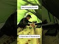 I Almost Didn’t Make It… 🌩️ Brutal Storm Camping #shorts