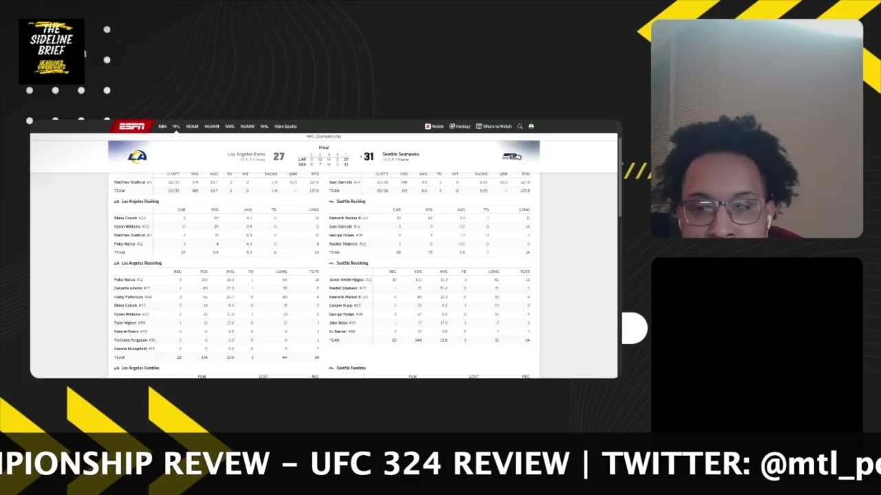 Drake Maye Vs Sam Darnold! Super Bowl LX is Set! UFC 324 Review and More! Episode 212
