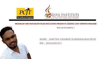 Program the watchlist page including product adding and viewing process