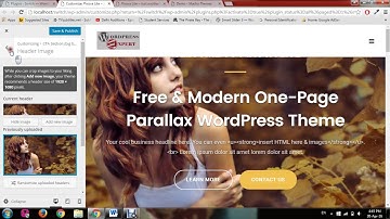 Pixova Lite One Page WordPress Theme Tutorial 1