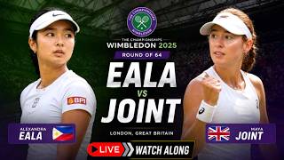 Wimbledon Live: Alex Eala vs Maya Joint - Wimbledon Grand Slam 2026 Women Tennis 2nd Round Live