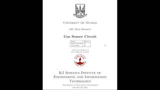 Details LIC Mini Project on Gas Sensor Update