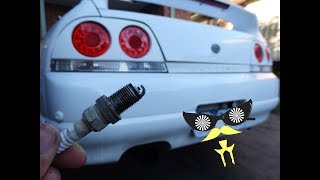 R33 RB25DET BOOST PROBLEMS + NEW SPARK PLUGS!