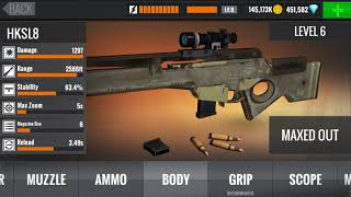 Sniper 3D Assassin Shoot to Kill Gameplay Walkthrough Upgrade Sniper Rifles HKSL8 to MAXED OUT HD screenshot 5