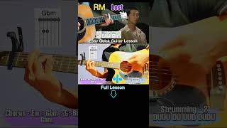 (Lost) - #bts #rm #guitarlesson #guitarcover #chords #guitartutorial #shorts