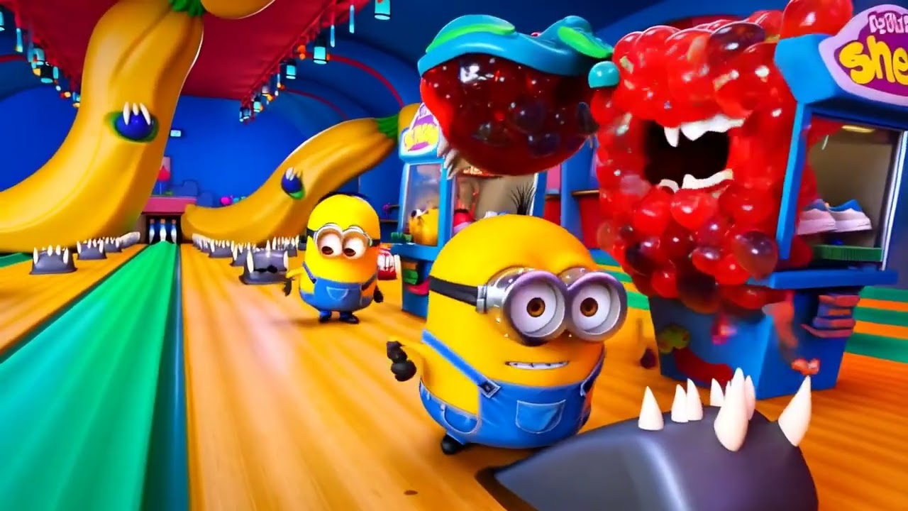 Minions in Banana Haunted Bowling Alley