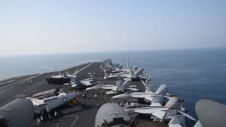 USS Dwight D  Eisenhower CVN 69 Conducts Flight Operations