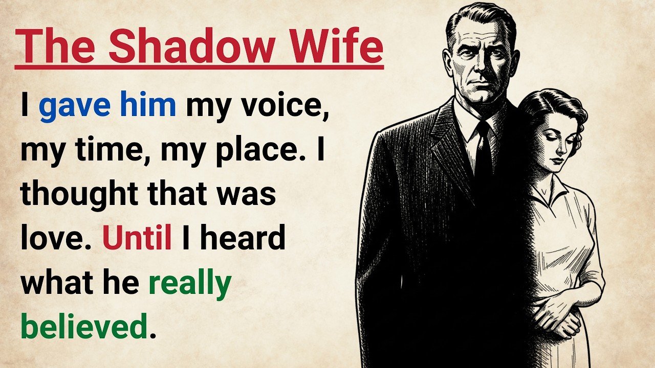 Learn English With Story 🔥 The Shadow Wife | Level 3 English Listening & Speaking Practice