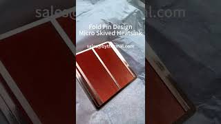 Copper Microchannel Cold Plate Skiving Heatsink | 0.05mm Fin Thickness & Spacing