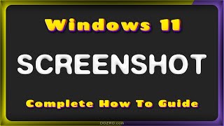 How to Take a Screenshot Image on Laptop or PC (Dell, HP, Lenovo, etc.) with Windows 11